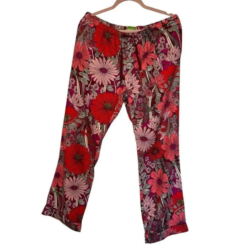 Vera Bradley Medium Bohemian Blooms Cozy Flannel Pajama Pant